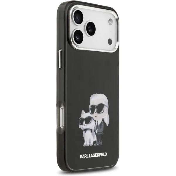 Karl Lagerfeld IML Aquarelle Karl and Choupette kryt iPhone 17 Pro Max černý - Pouzdra - Obrázek d21ff4d27a04446787f990074a5e423f