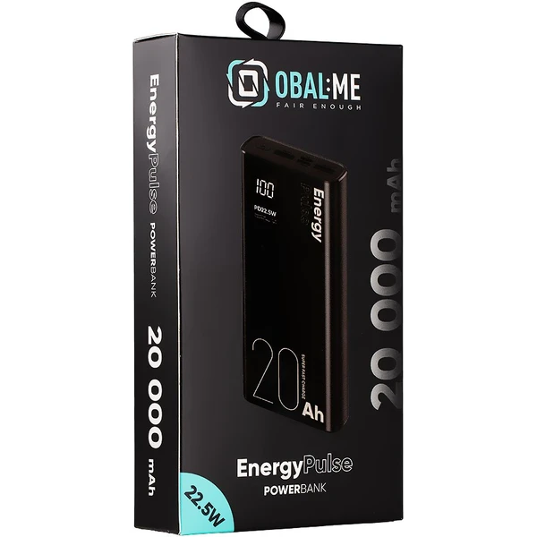 OBAL:ME EnergyPulse Powerbanka 20000mAh (22.5W) černá - Powerbanky - Obrázek d2218236af344a47b83d4119d100d36b