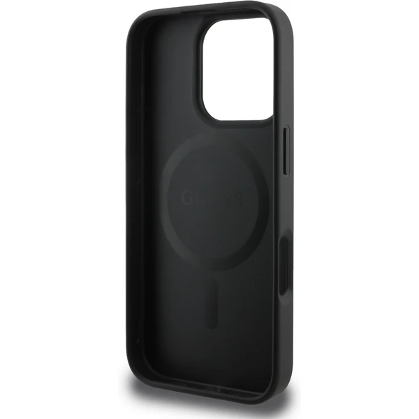Guess PU Leather 4G Big Love Logo MagSafe kryt iPhone 16 Pro černý - Pouzdra - Obrázek d22477c9b5274f4d85aa67a49218de79