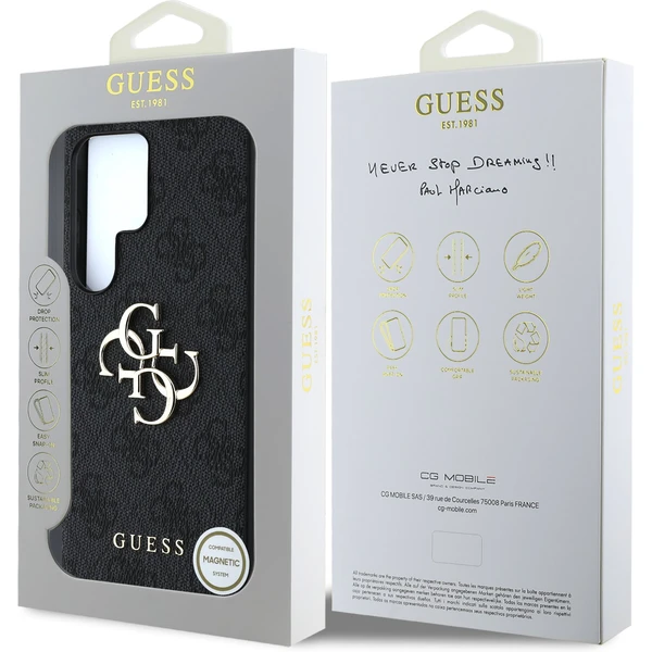 Guess PU 4G Metal Logo kryt Samsung Galaxy S25 Ultra šedý - Pouzdra - Obrázek d263afd76fb4431f91b339bb6e780033