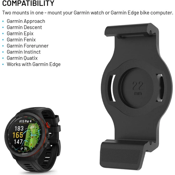 FIXED Dock držák chytrých hodinek na kolo pro Garmin 22mm černý - Držáky - Obrázek d274392bb6684af8ada77cde17f09cb5