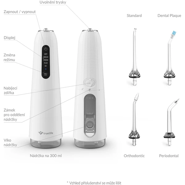 TrueLife AquaFloss Compact C200 ústní sprcha bílá - Ústní sprchy - Obrázek d280f0fa72f04f1aafe1d2ac90535d66