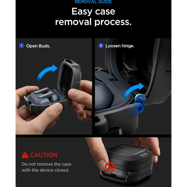 Spigen Lock Fit pouzdro Samsung Galaxy Buds4 Pro/Buds4 matte black - Pouzdra - Obrázek d284b8b7485143fdb9d2c749a45a6f6c