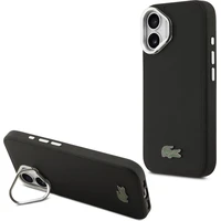 Lacoste Iconic Petit Pique Camera Stand MagSafe kryt iPhone 17 černý - Pouzdra