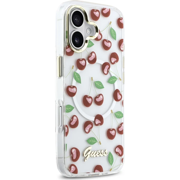 Guess IML Glitter Cherry MagSafe kryt iPhone 17 - Pouzdra - Obrázek d2be6c3e9f514a7c8ffd31a95374a6d0