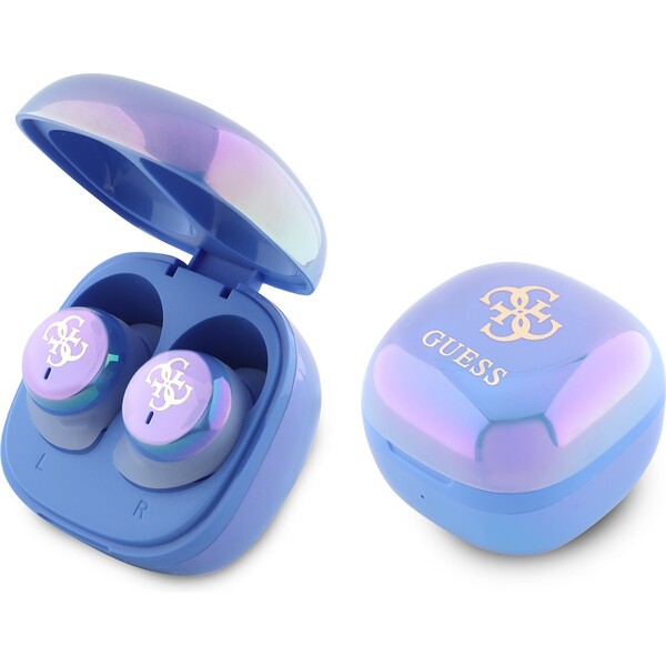 Guess 4G Logo Mini TWS bezdrátová sluchátka modrá