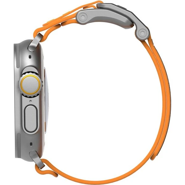 Aulumu A11 Mag Buckle Slim řemínek Apple Watch 49/46/45/44/42mm Silver Buckle/Orange Strap - Řemínky - Obrázek d2c8e180bce14702916655b7fe10a5a8