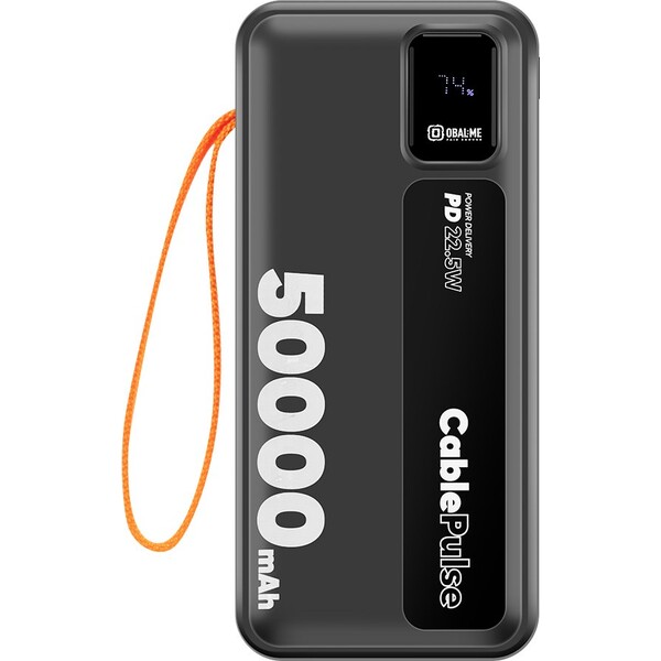 OBAL:ME CablePulse Powerbanka 50000mAh, 22,5W černá - Powerbanky - Obrázek d2d85104515641b28e306172f17a6477