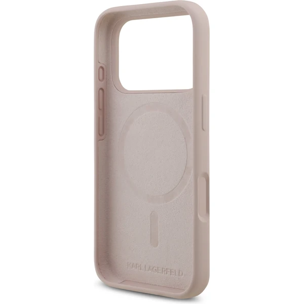 Karl Lagerfeld Liquid Silicone Karl and Choupette MagSafe kryt iPhone 17 Pro růžový - Pouzdra - Obrázek d2e979f19bd1497bbc42e629daea0425
