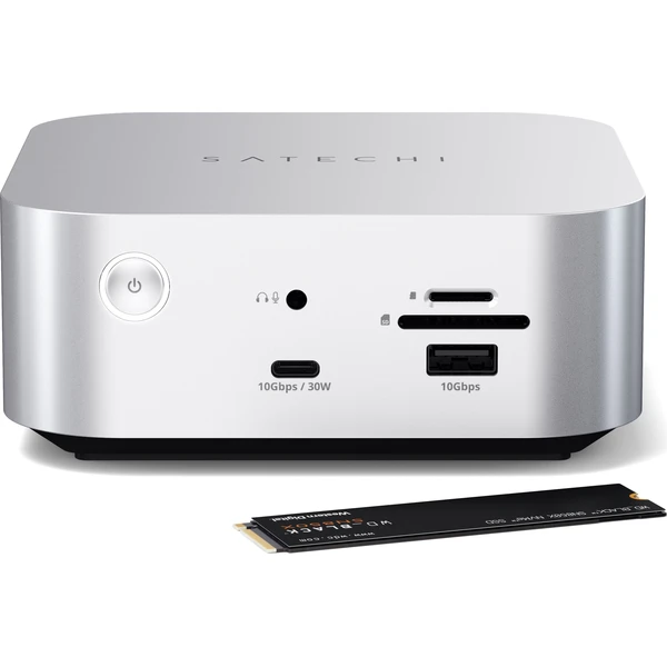 Satechi Thunderbolt 5 CubeDock with SSD Enclosure dokovací stanice (140W) stříbrná - Dokovací stanice - Obrázek d2f99e4148524abbba05ebc6d30cbeca