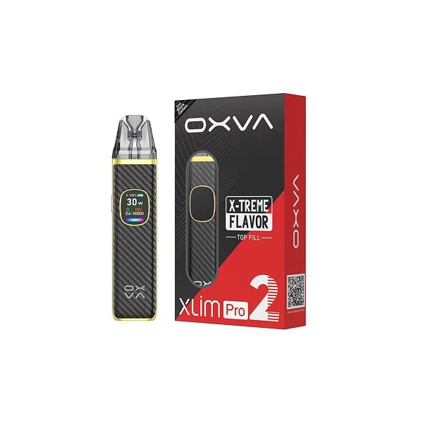 OXVA Xlim Pro 2 Pod Kit Black Carbon - Elektronické cigarety - Obrázek d30c00d8a36747fc99c6810b7e4194cc