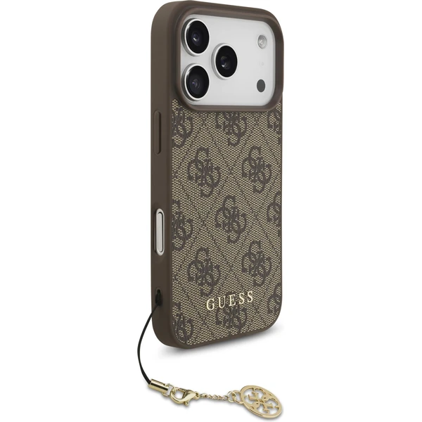 Guess 4G Charm kryt iPhone 17 Pro hnědý - Pouzdra - Obrázek d31d261f93bf42b2a079f49cc3134f74
