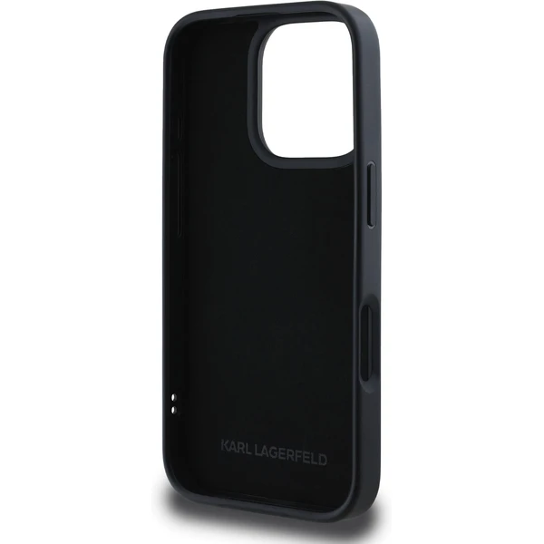 Karl Lagerfeld 3D Rubber Double Heads kryt iPhone 16 Pro černý - Pouzdra - Obrázek d3238cd387864fd48f53ddc795932a01