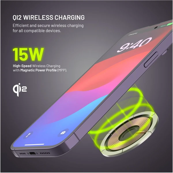 FIXED MagZen 10 Pro Qi2/MagSafe powerbanka, 10000mAh, 15W, černá - Powerbanky - Obrázek d386cffd912442bfa11456133c56a90f