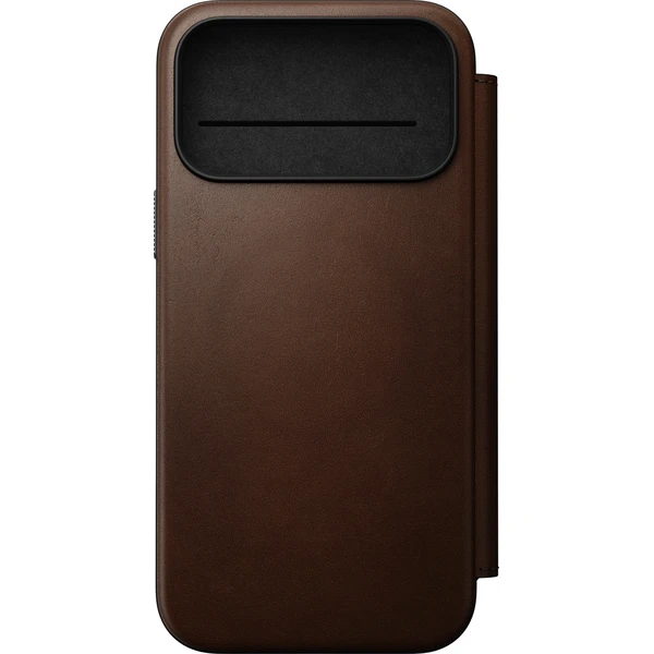 Nomad Modern Leather Folio MagSafe kožené pouzdro iPhone 17 Pro Max/18 Pro Max Brown - Pouzdra - Obrázek d3e4aece7c3a4affbf27df2e02f4de65