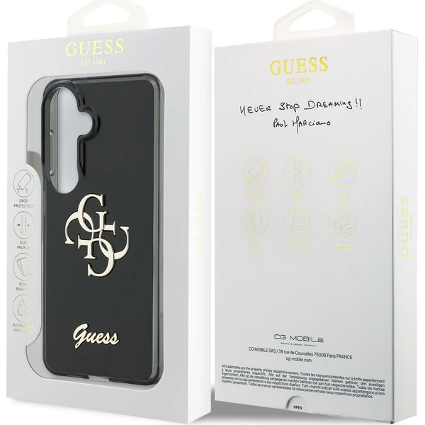 Guess IML 4G Script Metal Logo kryt Samsung Galaxy 26 černý - Pouzdra - Obrázek d406ba5e5cb6441f8b947d3f1e3a0f97