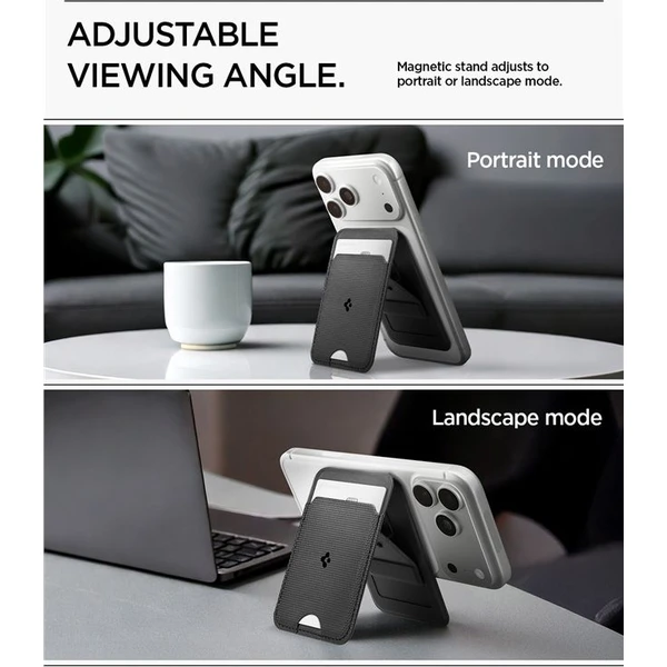 Spigen Slim Fold Stand MagSafe peněženka černá (1 karta) - Peněženky - Obrázek d4165f7ecd0f4ffc84319f80eecd576f