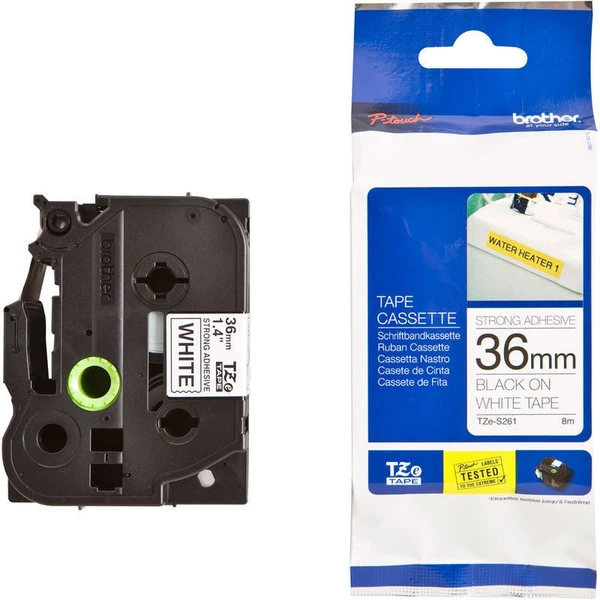 Brother Tze-S261 páska černá na bílém 36 mm extra lepidlo - Pásky pro štítkovače - Obrázek d418c89e257645d9a6e39e29c823fde8