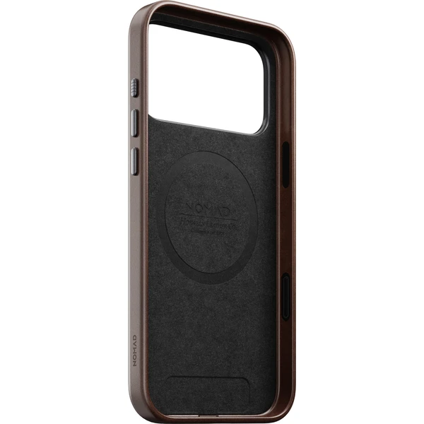 Nomad Traditional Leather (Horween) MagSafe kožený kryt iPhone 18 Pro Max Rustic Brown - Pouzdra - Obrázek d4240da7e88942929d3ffd80f6491584