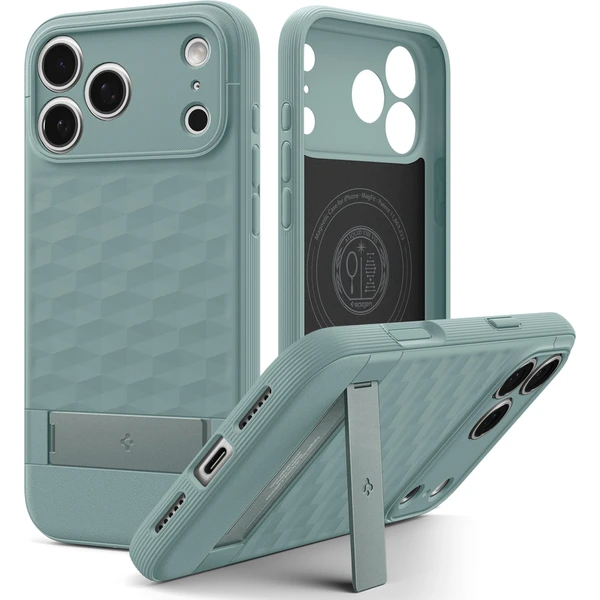 Spigen Parallax S MagSafe kryt iPhone 18 Pro/17 Pro sage green - Pouzdra - Obrázek d43f3a0259774b13a196c2599a5f3cd0