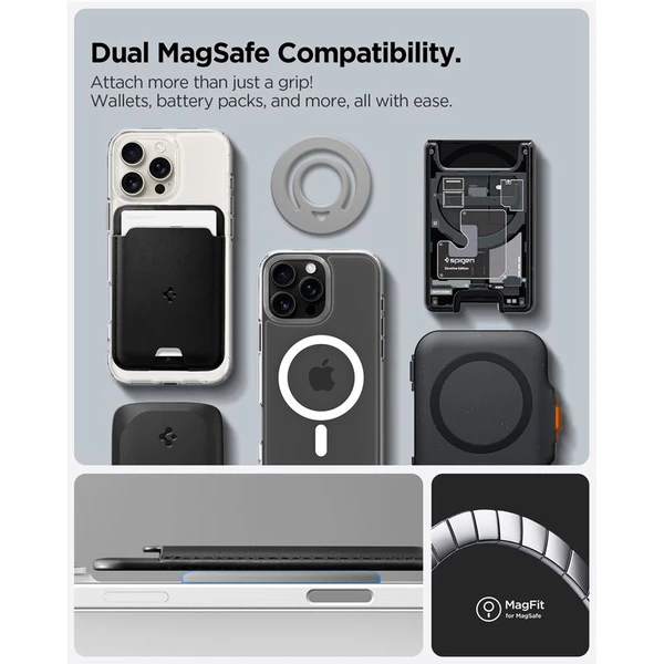Spigen Dual Pop MagSafe Holder držák na telefon šedý - Držáky - Obrázek d442d5a5220140f5a1d0d4b6dc41ef70