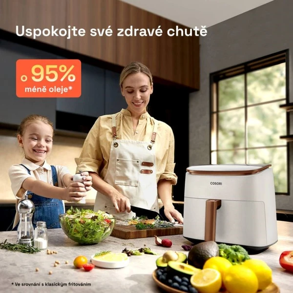 Cosori TurboBlaze Pro horkovzdušná fritéza 6,2l bílá - Fritézy - Obrázek d44a46ef274e44c78189c54097296a59