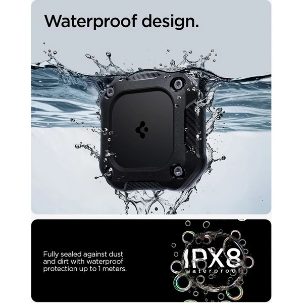 Spigen Tough Armor IP67 voděodolné pouzdro pro Apple AirTag black (4 ks) - Pouzdra - Obrázek d44fbae3852d4d7dbbbf894560b6d1eb
