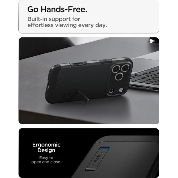 Spigen Tough Armor T MagSafe kryt iPhone 18 Pro Max/17 Pro Max black - Pouzdra - Obrázek d482fbe2d6044bbbaf61c7b0ed25c0e8