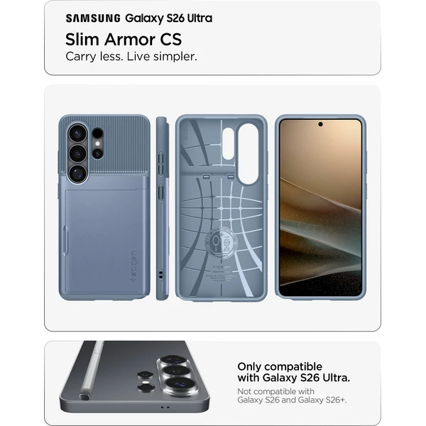 Spigen Slim Armor CS kryt Samsung Galaxy S26 Ultra modrý - Pouzdra - Obrázek d4ab28d36f8c4cb5a664da27bec34ed5