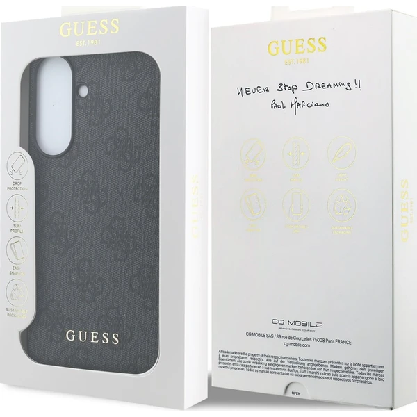 Guess PU 4G Metal Classic Logo kryt Samsung Galaxy A57 šedý - Pouzdra - Obrázek d4c48b709f8c46a8946b709af2edc4c8
