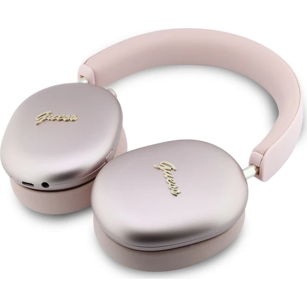 Guess Metallic Script Logo ENC bezdrátová sluchátka růžová - Sluchátka - Obrázek d4f6e5acca2d4d07915256a05976683c