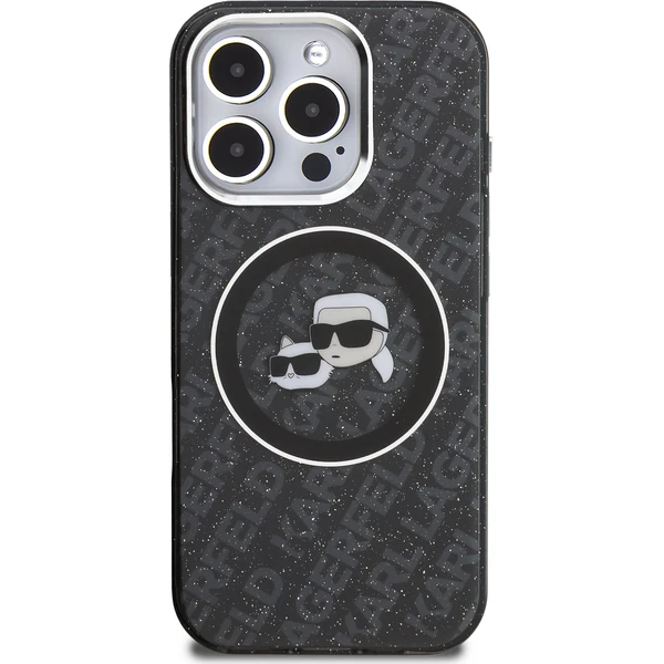 Karl Lagerfeld IML K&CH Heads Repeated Logo MagSafe kryt iPhone 16 Pro černý - Pouzdra - Obrázek d4f7e151ac0f4716ac20be2f462ed23a