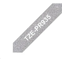 Brother TZe-PR935 páska bílá na stříbrném 12 mm - Pásky pro štítkovače
