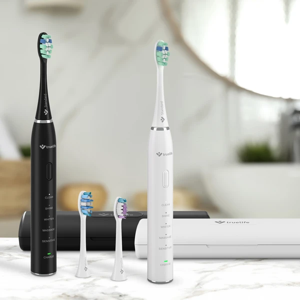 TrueLife SonicBrush Clean30 Duo sonický kartáček bílý/černý - Zubní kartáčky - Obrázek d5152ff52e5e428082c4e181f2dc190c