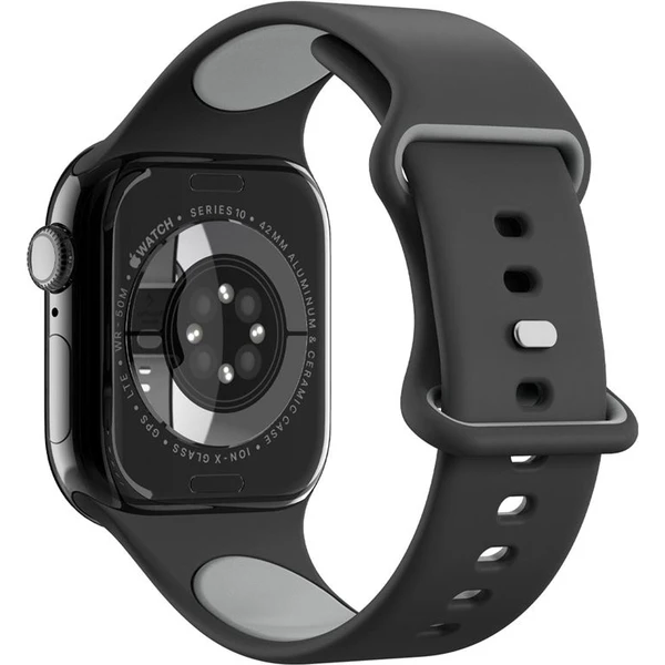 Spigen Nano Pop Band řemínek Apple Watch 42/41/40mm černý/šedý - Řemínky - Obrázek d5188fce6d9643599fcd83b047c688a1