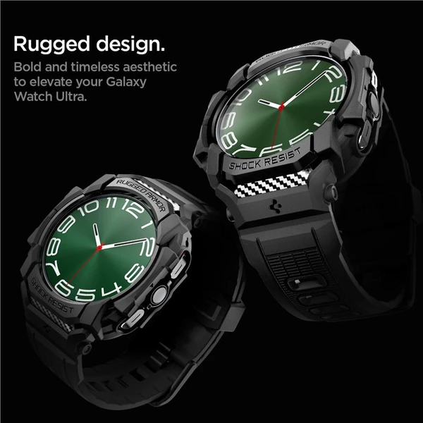 Spigen Rugged Armor Pro kryt Samsung Galaxy Watch Ultra matně černý - Pouzdra - Obrázek d52000eb4bd6483eb07ae1a566a1efd8