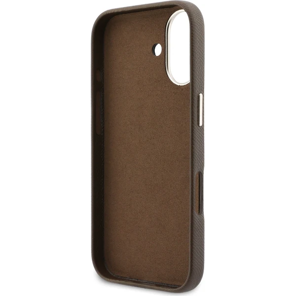 Guess PU Resin Logo kryt iPhone 17 hnědý - Pouzdra - Obrázek d5680f037c4a4d10b24e3ab6bdc7b151