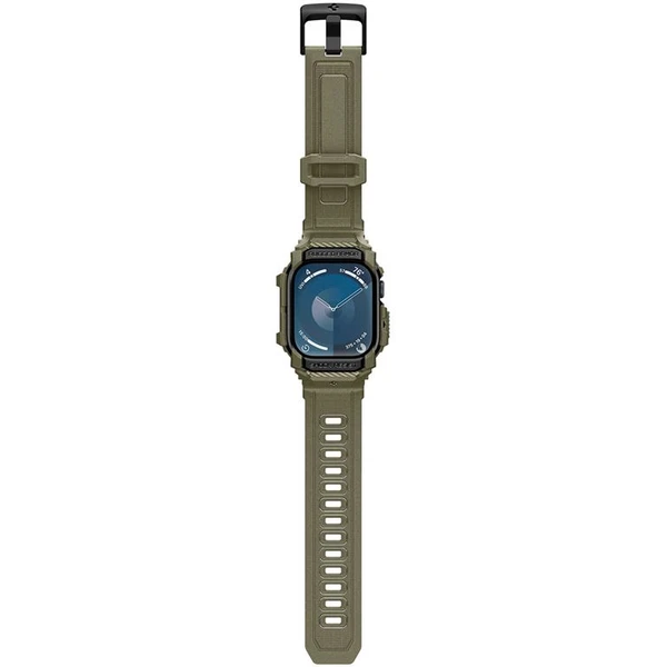 Spigen Rugged Armor Pro řemínek s pouzdrem Apple Watch 10/11 (46mm) zelený - Řemínky - Obrázek d570a7723d9544dd86a8cc311ee2c047