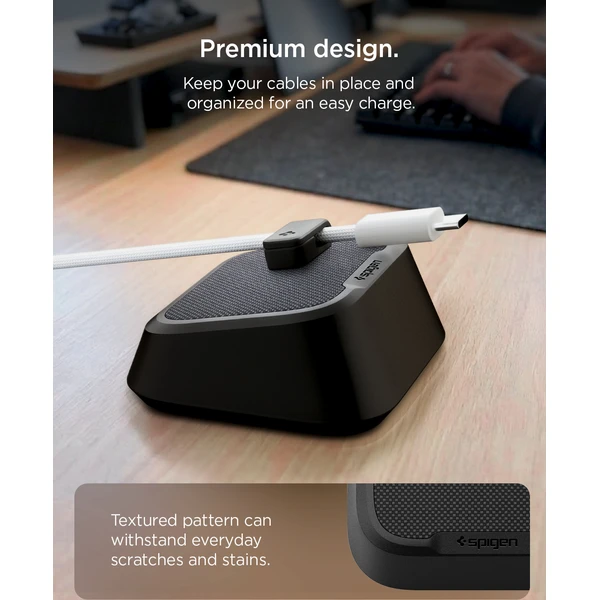 Spigen Magnetic Cable Holder magnetický organizér černý - Organizéry - Obrázek d587336452bb4363b7d1f92391d9fb7d