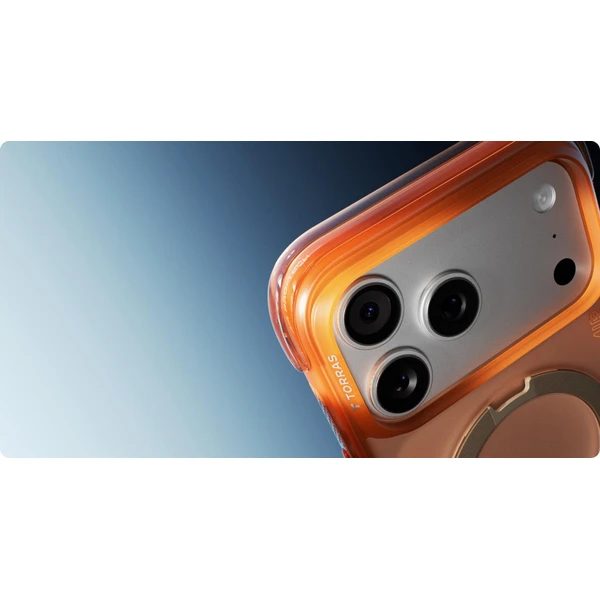 Torras Ostand Q3 Air MagSafe kryt iPhone 17 Pro horizon orange - Pouzdra - Obrázek d5969db1ce804b178a331d7c52fa459a