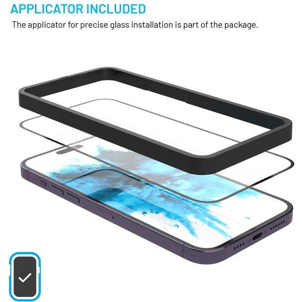 FIXED 2,5D Full-Cover ochranné sklo s aplikátorem Apple iPhone 17 Pro, 2ks černé - Ochranné folie a skla - Obrázek d5970bfb09c147efaae8929c78aba931
