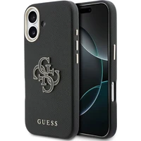 Guess PU Resin Logo kryt iPhone 17 černý - Pouzdra