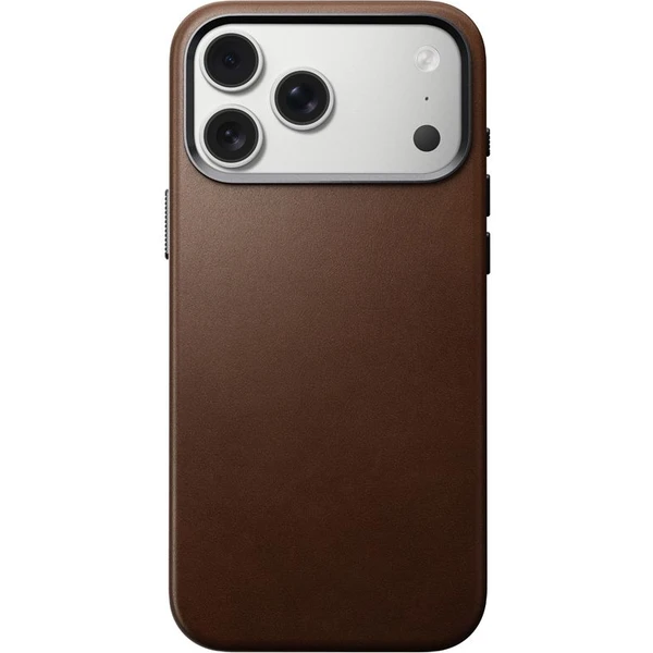 Nomad Traditional Leather Case MagSafe kožený kryt iPhone 17 Pro Max Brown - Pouzdra - Obrázek d5b8efdd04c044bcb8550e63794a51f0
