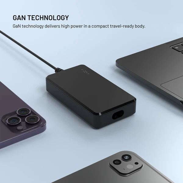 FIXED GaN nabíjecí adaptér pro notebooky s USB-C, PD 3.0, 100W, černý - Nabíječky - Obrázek d5d43ba531dd4245bc906a3ce81cffd0