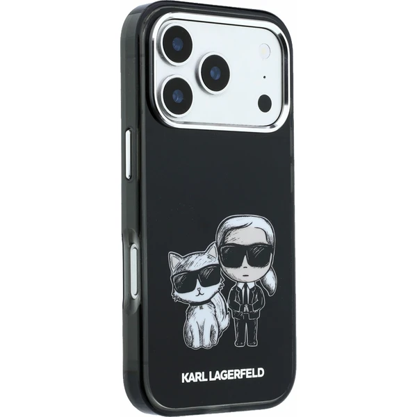 Karl Lagerfeld PU Semi Wrap Smooth Sketch Bodies Magsafe kryt iPhone 18 Pro černý - Pouzdra - Obrázek d5e676c5d74a4598bb51c6360ddb701f
