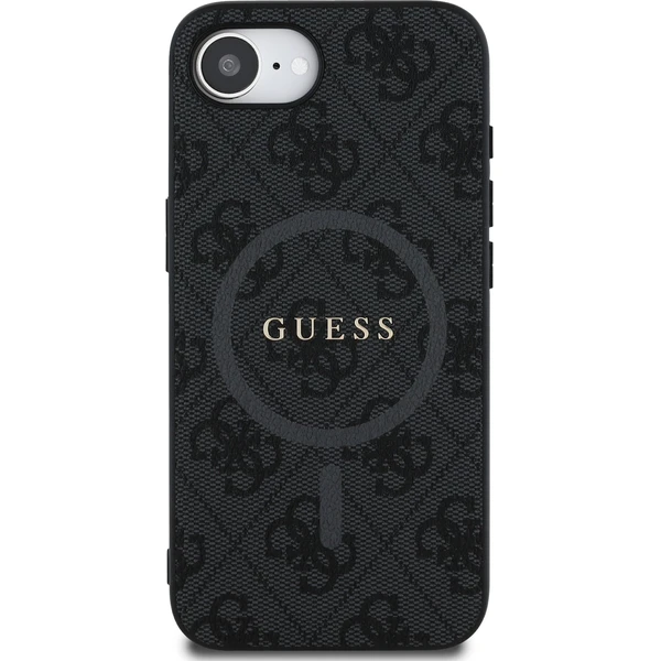 Guess PU Leather 4G Colored Ring MagSafe kryt iPhone 17e/16e černý - Pouzdra - Obrázek d606a5e656904bc2a4ce039ea2d860d5