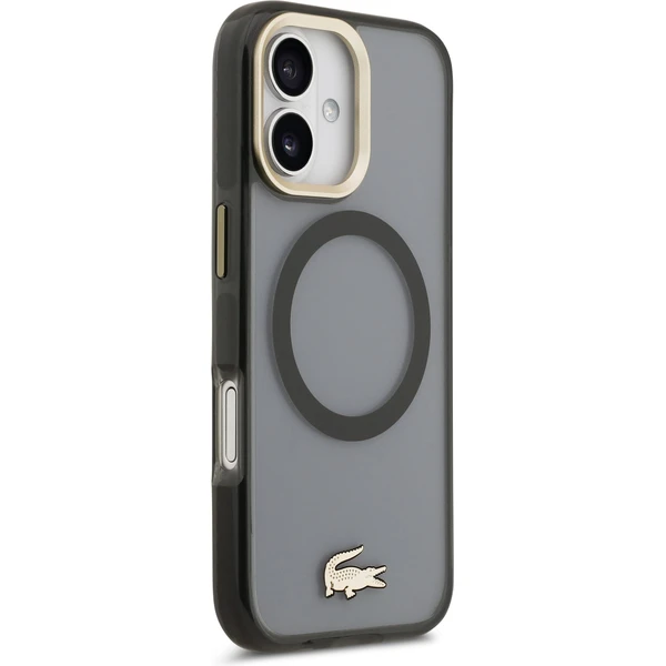 Lacoste PC/TPU Frosted Finish Gold Logo MagSafe kryt iPhone 17 černý - Pouzdra - Obrázek d63ef87349e945848ff165ce02a6f68c
