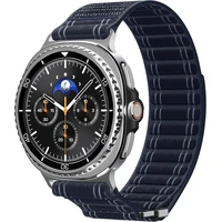 Spigen Fabric Band řemínek (hook-and-loop) Samsung Galaxy Watch8 46/44/40mm námořně modrý - Řemínky