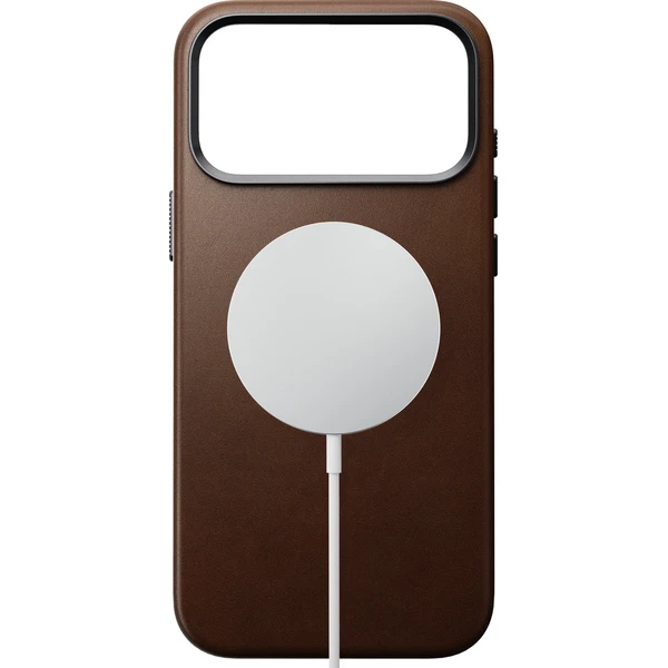 Nomad Traditional Leather MagSafe kožený kryt iPhone 18 Pro Max Brown - Pouzdra - Obrázek d68bd8b8aae043929218f821dfbf977c