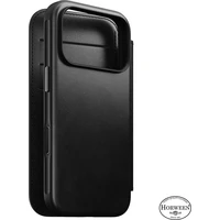 Nomad Modern Leather Folio (Horween) MagSafe kožené pouzdro iPhone 18 Pro Black - Pouzdra